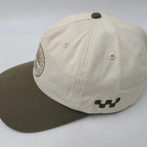 Devereux Golf Hat Snapback Beige Green Augusta Arborist Golf Society Logo Men - Picture 5 of 14
